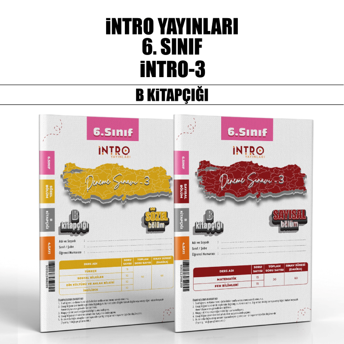 İNTRO 06.SINIF SÜREÇ DEĞ.(SDS) SAY/SÖZ 3-B - 25-26